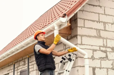 Pose et remplacement de gouttières à Chauchailles